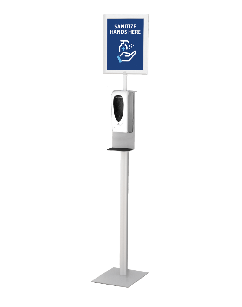 hand sanitizer stand and dispenser