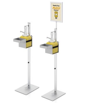 foot operated condiment dispenser stand